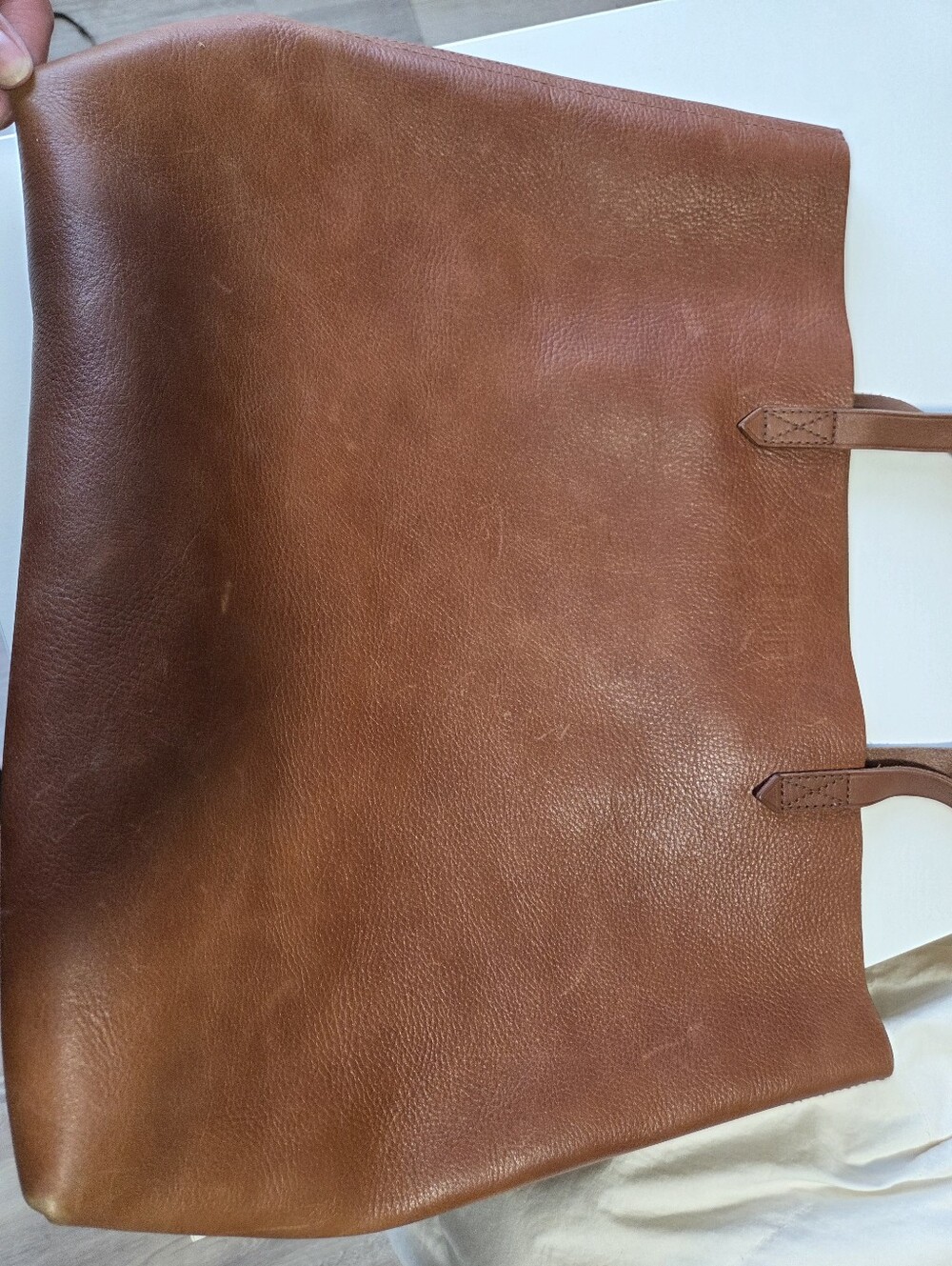 Madewell Classic Leather Tote Unlined - Picture 5 of 7